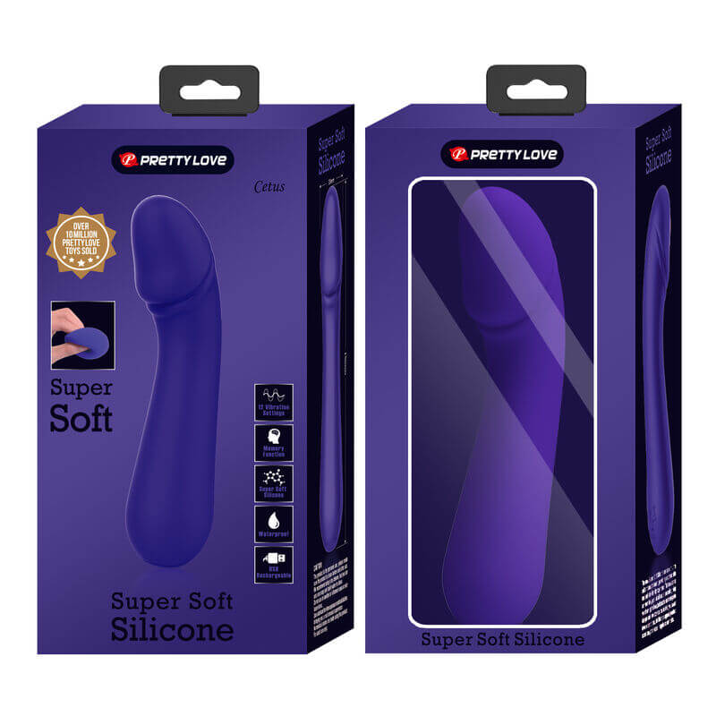 PRETTY LOVE - VIBRADOR RECARREGVEL CETUS ROXO - Sexshoptuga 