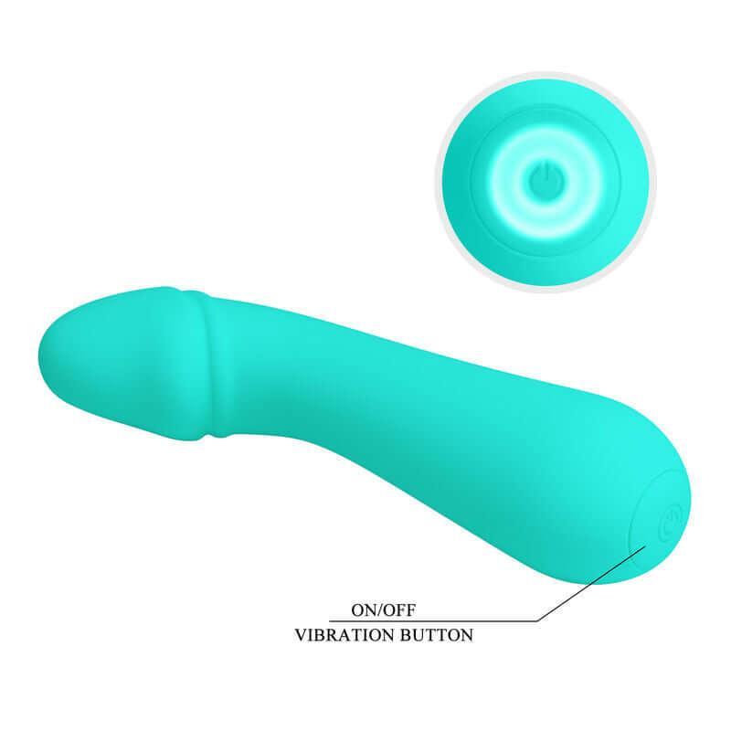 PRETTY LOVE - VIBRADOR RECARREGVEL CETUS AQUA VERDE - Sexshoptuga 