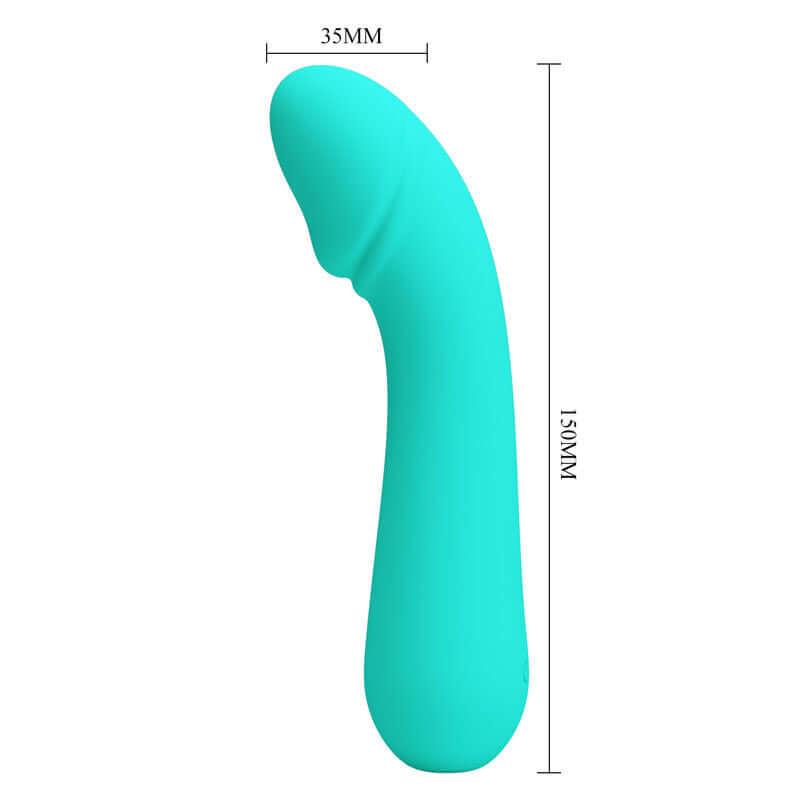 PRETTY LOVE - VIBRADOR RECARREGVEL CETUS AQUA VERDE - Sexshoptuga 