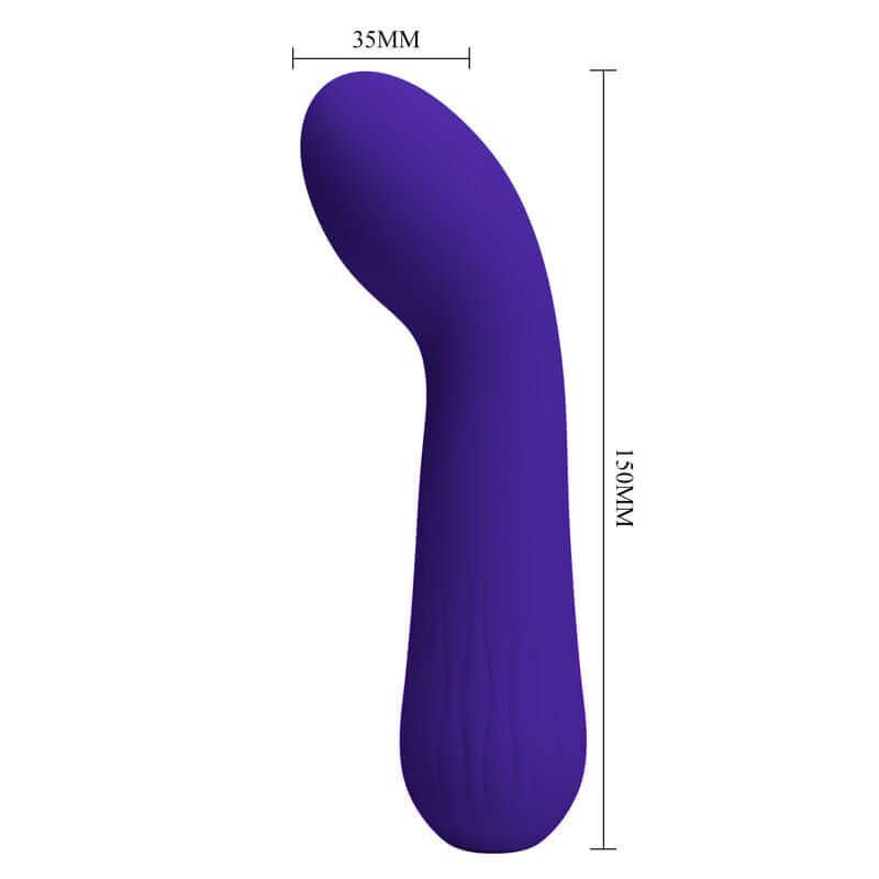 PRETTY LOVE - VIBRADOR RECARREGVEL FAUN ROXO - Sexshoptuga 