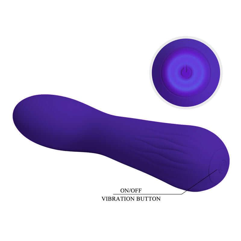 PRETTY LOVE - VIBRADOR RECARREGVEL FAUN ROXO - Sexshoptuga 