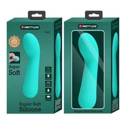 PRETTY LOVE - VIBRADOR RECARREGVEL FAUN AQUA VERDE - Sexshoptuga 