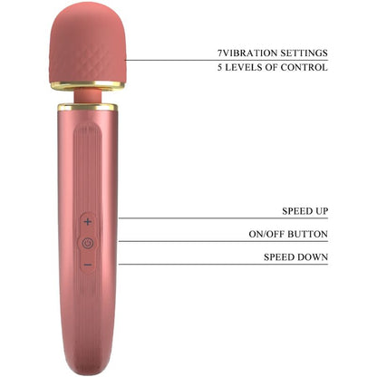 PRETTY LOVE - MASSAGER 7 MODOS DE VIBRAO ROSA - Sexshoptuga 