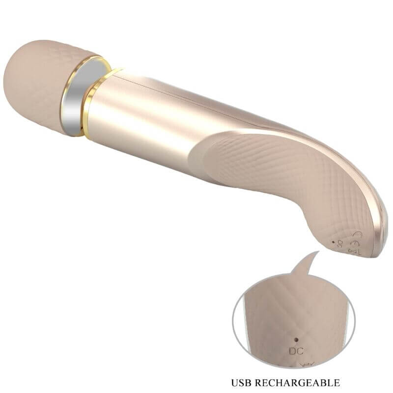 PRETTY LOVE - MASSAGER 7 MODOS DE VIBRAO CHAMPAGNE - Sexshoptuga 