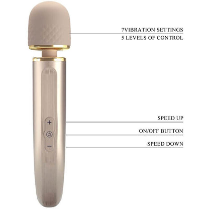 PRETTY LOVE - MASSAGER 7 MODOS DE VIBRAO CHAMPAGNE - Sexshoptuga 