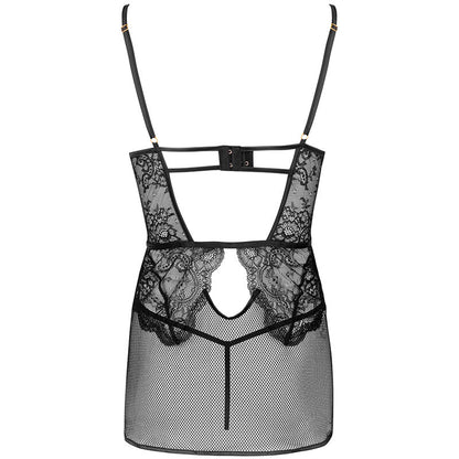 LIVCO CORSETTI FASHION - CAMISA BARIRIN LC 90633 + CALCINHA PRETA - Sexshoptuga 