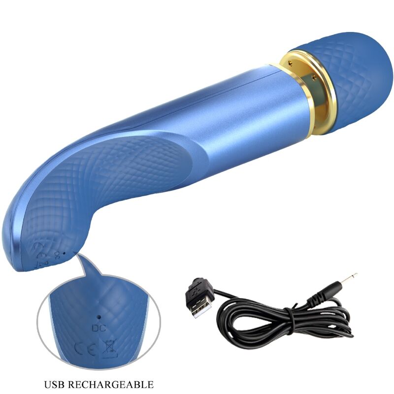 PRETTY LOVE - MASSAGER 7 MODOS DE VIBRAO AZUL - Sexshoptuga  Sexshoptuga 