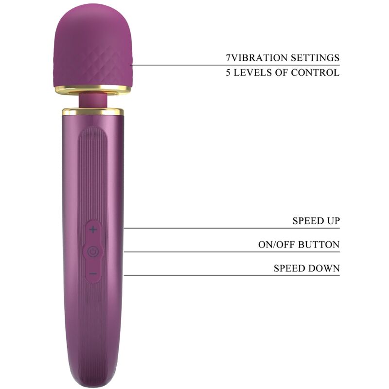 PRETTY LOVE - MASSAGER 7 MODOS DE VIBRAO ROXO - Sexshoptuga  Sexshoptuga 