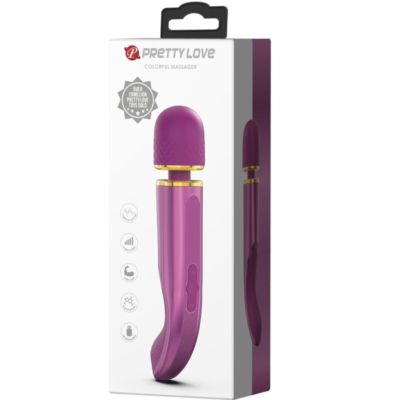 PRETTY LOVE - MASSAGER 7 MODOS DE VIBRAO ROXO - Sexshoptuga  Sexshoptuga 