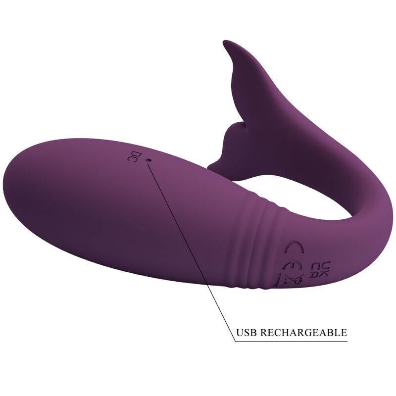 PRETTY LOVE - JAYLEEN VIBRADOR APP CONTROLE REMOTO ROXO - Sexshoptuga 