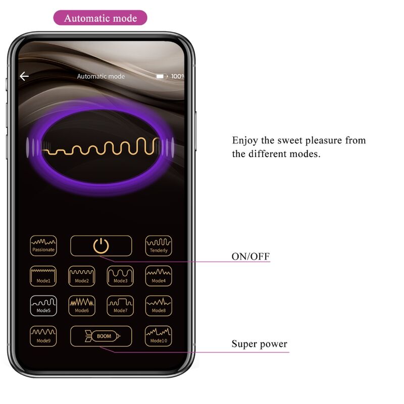 PRETTY LOVE - JAYLEEN VIBRADOR APP CONTROLE REMOTO ROXO - Sexshoptuga  Sexshoptuga 