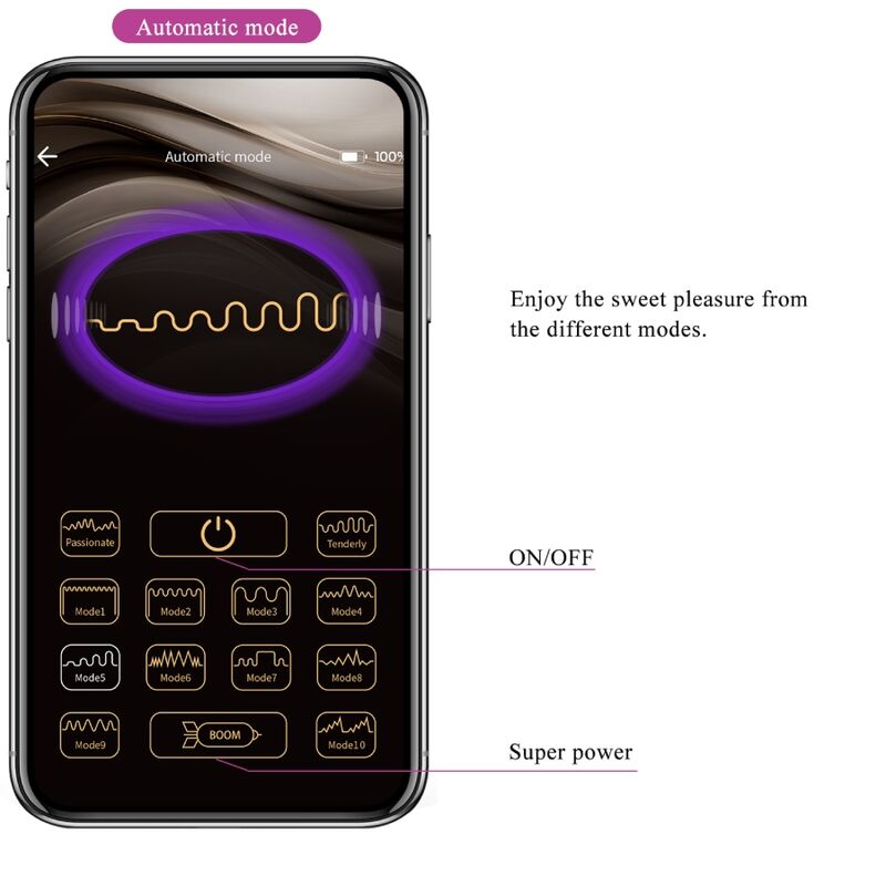 PRETTY LOVE - CATALINA VIBRADOR APP CONTROLE REMOTO ROXO - Sexshoptuga  Sexshoptuga 