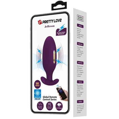 PRETTY LOVE - PLUG ANAL CONTROLADO POR APLICATIVO JEFFERSON ROXO - Sexshoptuga 