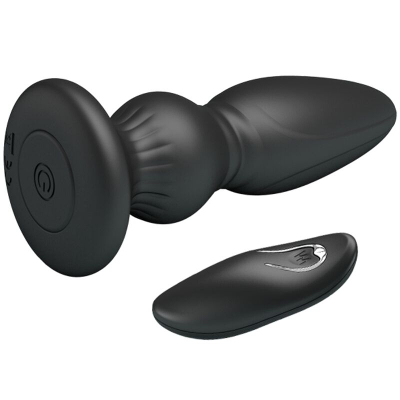 MR PLAY - PLUGUE ANAL DE CONTROLE REMOTO VIBRADOR PODEROSO PRETO - Sexshoptuga  Sexshoptuga 