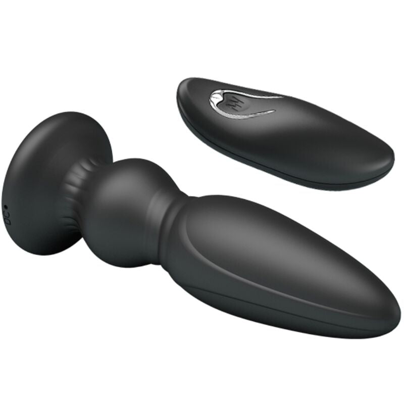 MR PLAY - PLUGUE ANAL DE CONTROLE REMOTO VIBRADOR PODEROSO PRETO - Sexshoptuga  Sexshoptuga 