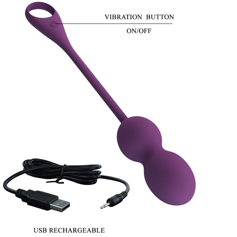 PRETTY LOVE - ELVIRA KEGEL BALLS APP CONTROLE REMOTO ROXO - Sexshoptuga  Sexshoptuga 