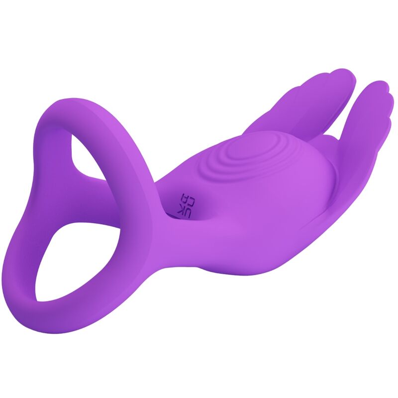 PRETTY LOVE - SILAS ANEL PARA PÊNIS VIBRANTE 7 VIBRAÕES SILICONE ROXO - Sexshoptuga  Sexshoptuga 