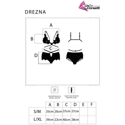 LIVCO CORSETTI FASHION - DREZNA LC 90733 BRA + CALA PRETA - Sexshoptuga 