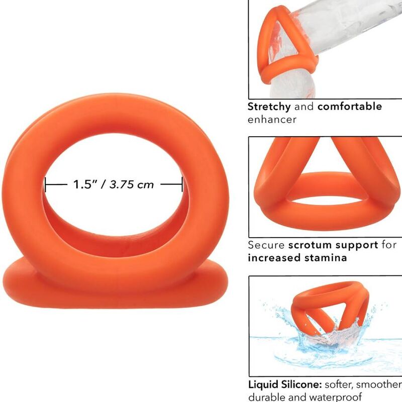 CALEXOTICS - ALPHA LARANJA TRI-RING Sexshoptuga 