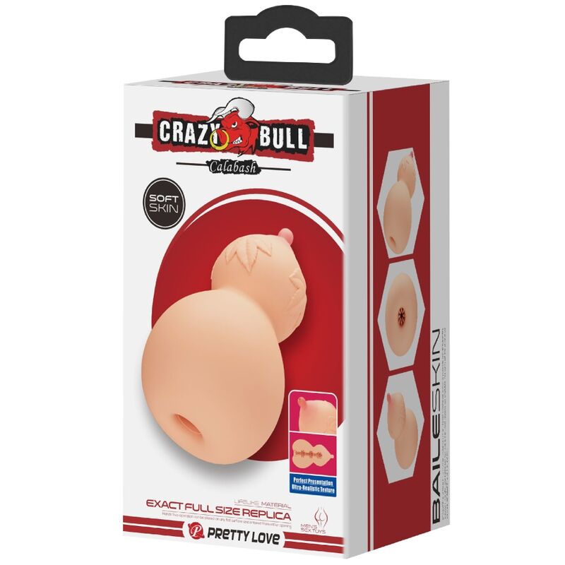 CRAZY BULL - MASTUBADOR EM FORMA DE PEITO DE CABAA - Sexshoptuga  Sexshoptuga 