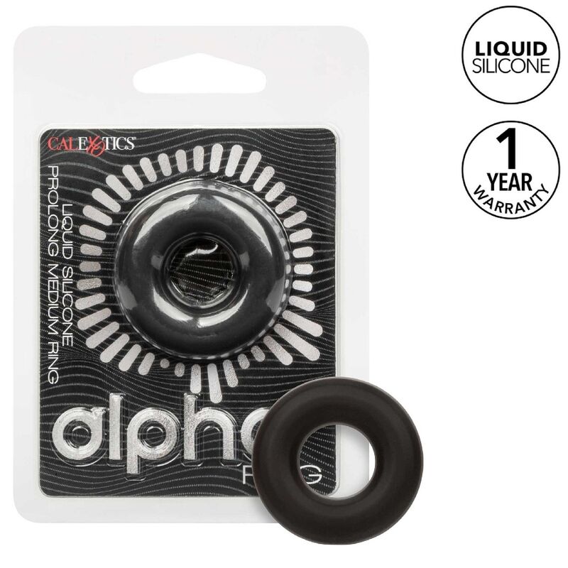 CALEXOTICS - ALPHA PROLONG MEDIUM RING PRETO Sexshoptuga 