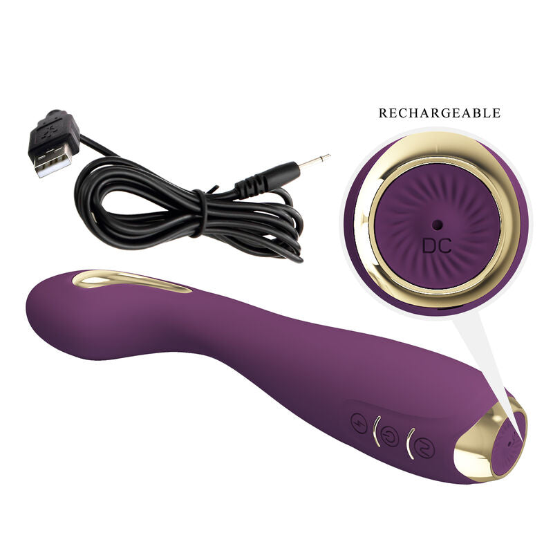 PRETTY LOVE - HECTOR VIBRADOR ELECTROSHOCK POR APP CONTROL ROXO - Sexshoptuga  Sexshoptuga 