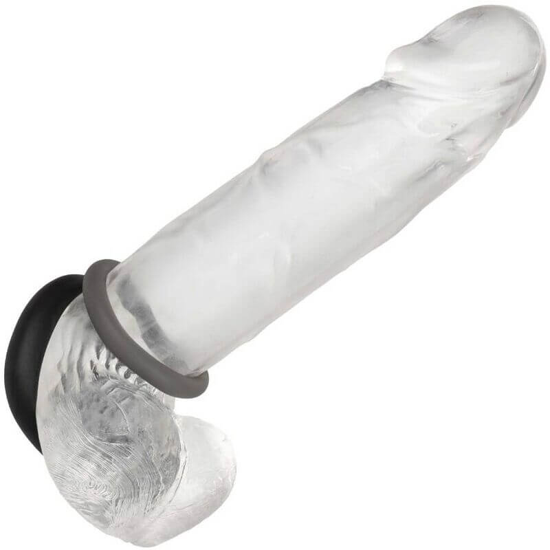 CALEXOTICS - ALPHA CONJUNTO PROLONG DE 2 ANÉIS CINZA Sexshoptuga 