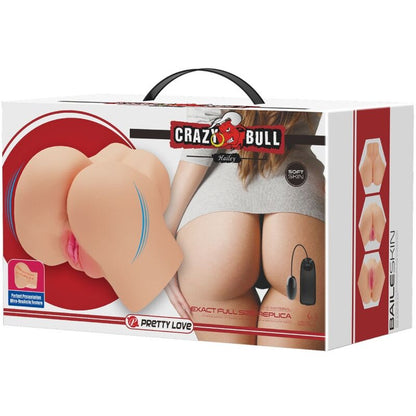 CRAZY BULL - VIBRADOR REALÍSTICO DE VAGINA E NUS HAILEY - Sexshoptuga 