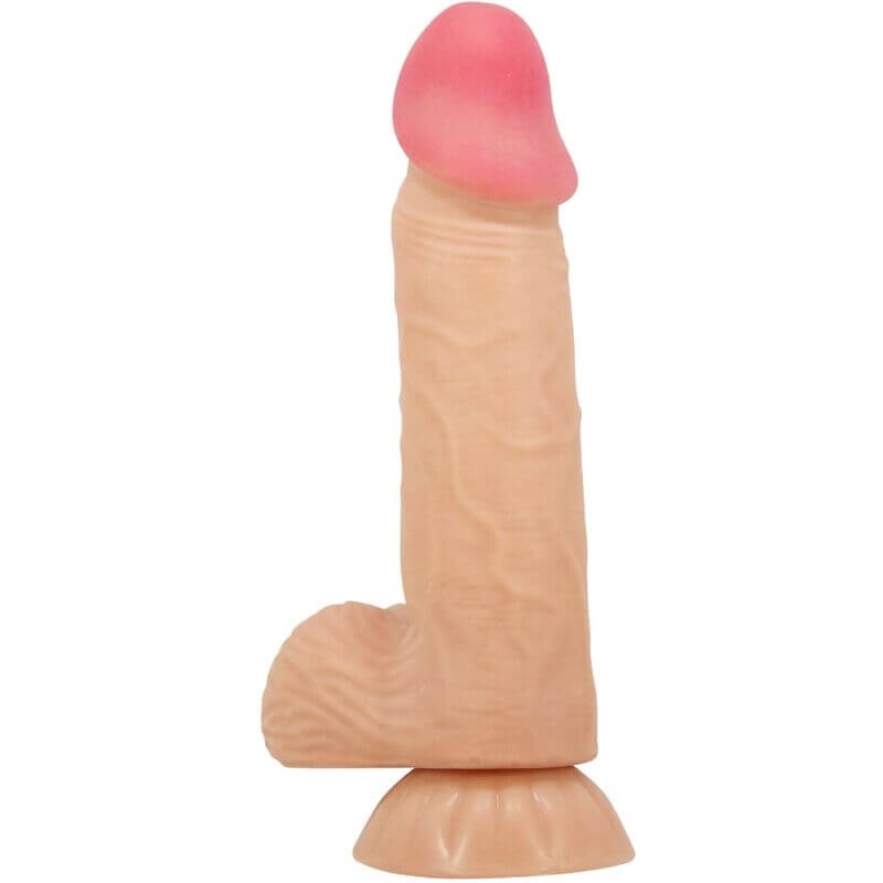 PRETTY LOVE - SÉRIE SLIDING SKIN DILDO REALÍSTICO COM VENTOSA DESLIZANTE PELE 20,6 CM - Sexshoptuga 