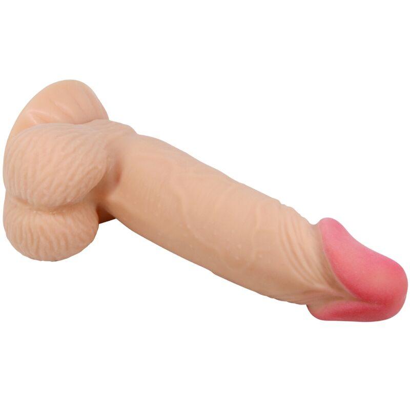 PRETTY LOVE - SÉRIE SLIDING SKIN DILDO REALÍSTICO COM VENTOSA DESLIZANTE PELE 19,4 CM - Sexshoptuga 