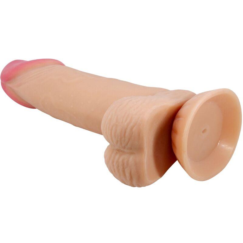 PRETTY LOVE - SÉRIE SLIDING SKIN DILDO REALÍSTICO COM VENTOSA DESLIZANTE PELE 19,4 CM - Sexshoptuga 