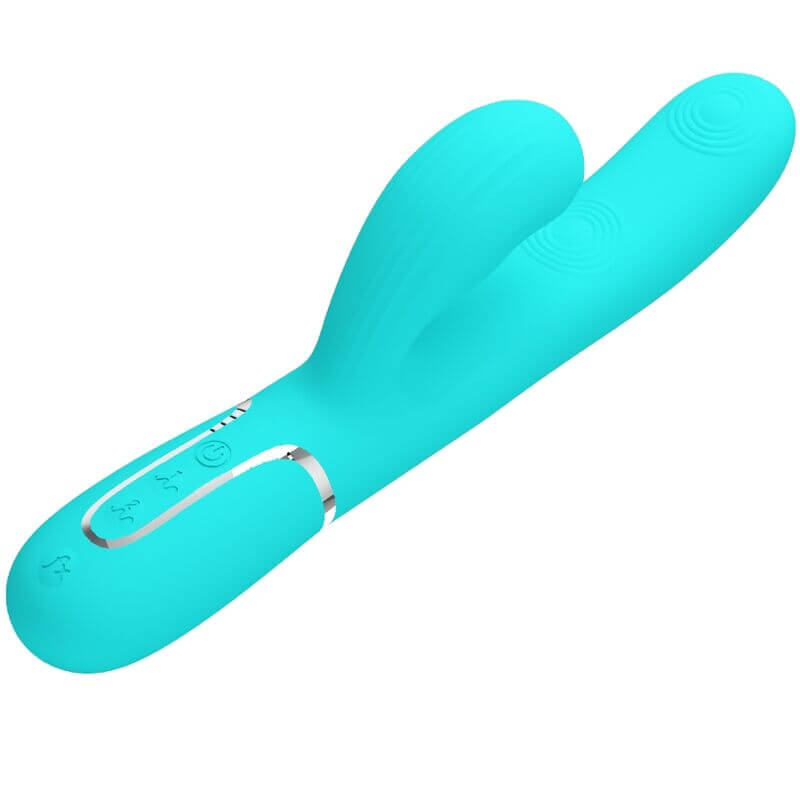 PRETTY LOVE - PERLITA MULTIFUNO 3 EM 1 VIBRADOR G-SPOT AQUA VERDE