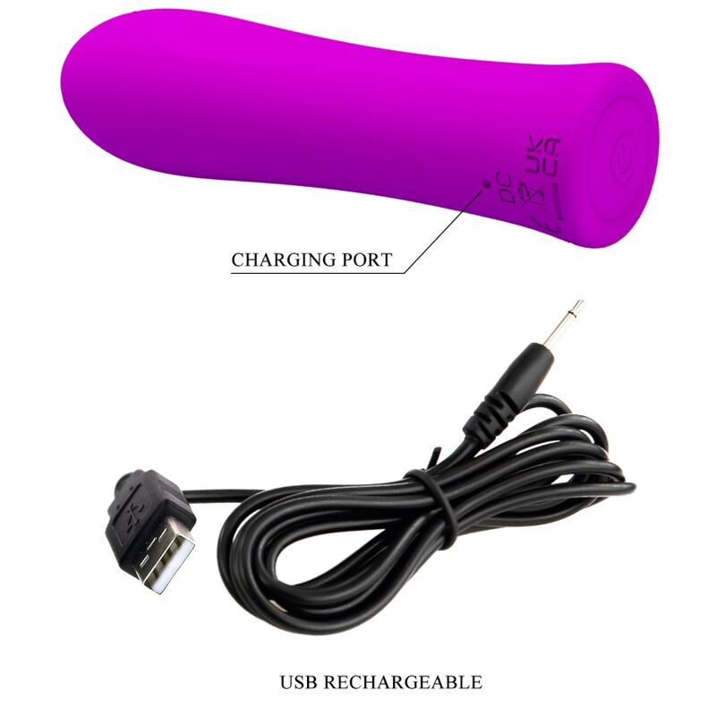 PRETTY LOVE - ALFREDA SUPER POWER VIBRADOR VIOLETA - Sexshoptuga  Sexshoptuga 