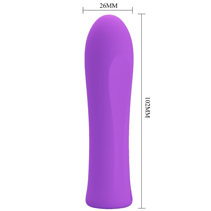 PRETTY LOVE - ALFREDA VIBRADOR SUPER POWER AQUA ROXO - Sexshoptuga 