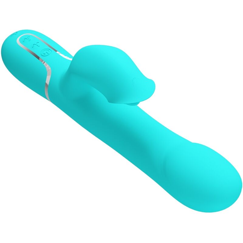 PRETTY LOVE - VIBRADOR COELHO PÉROLAS AQUA VERDE - Sexshoptuga 