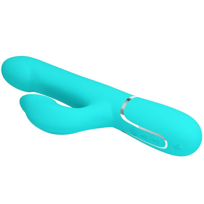 PRETTY LOVE - VIBRADOR COELHO PÉROLAS AQUA VERDE - Sexshoptuga 