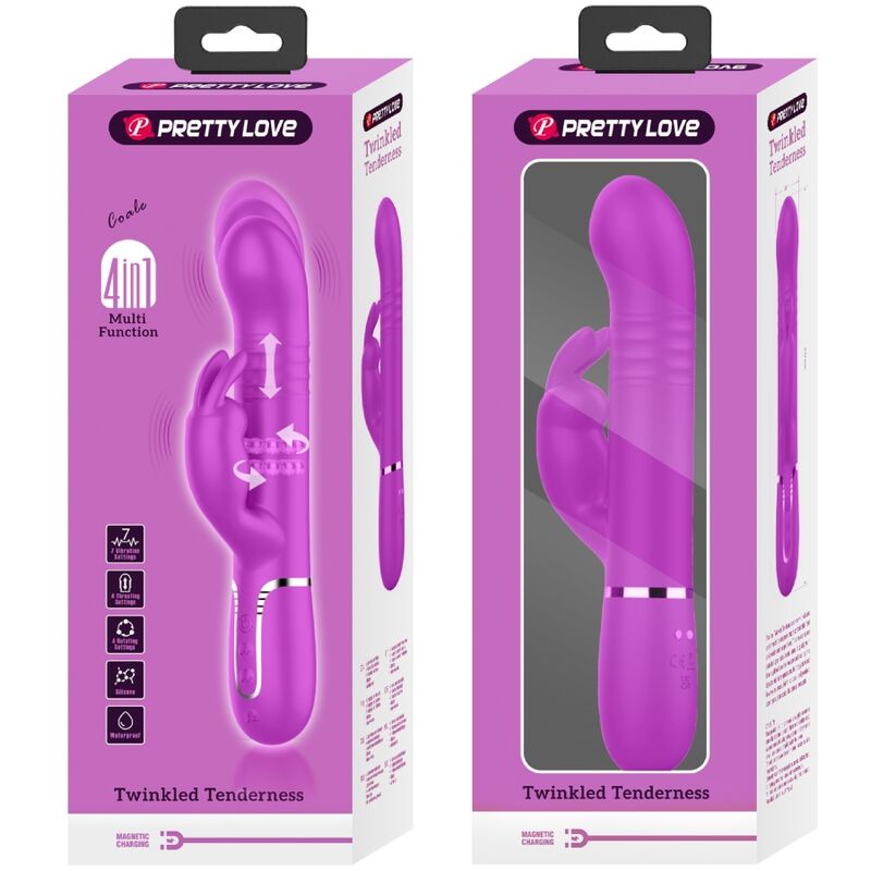 PRETTY LOVE - COALE COELHO VIBRADOR PÉROLAS VIOLETA - Sexshoptuga 