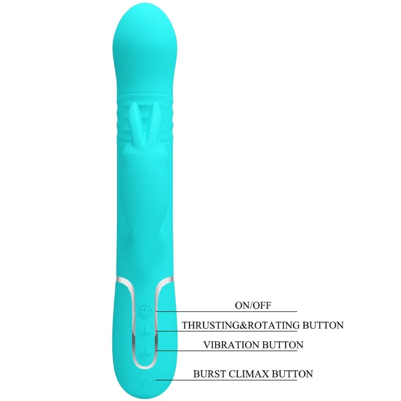 PRETTY LOVE - VIBRADOR COALE COALE PÉROLAS AQUA VERDE - Sexshoptuga 