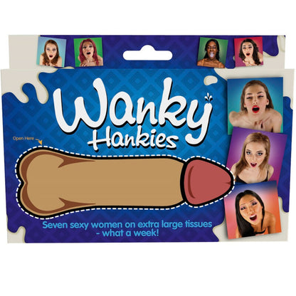 SPENCER & FLEETWOOD - WANKY HANKIES 7 LENÇOS EXTRA GRANDES PARA MULHERES - Sexshoptuga 