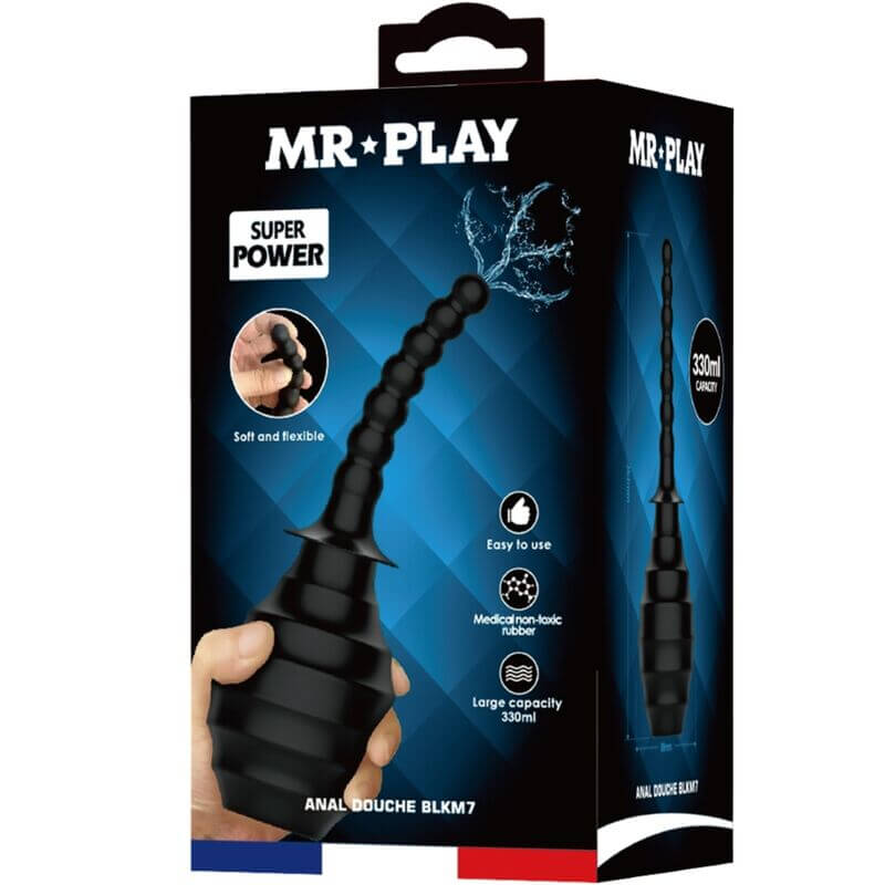 MR PLAY - PLUGUE ANAL DE CONTROLE REMOTO VIBRADOR PODEROSO PRETO Sexshoptuga 