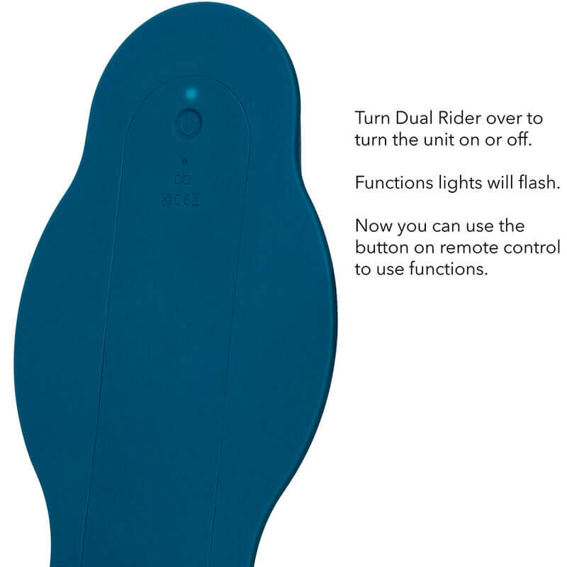 CALEXOTICS - RIDER MASSAGER DUAL MOTOR REMOTE CONTROL BLUE Sexshoptuga 