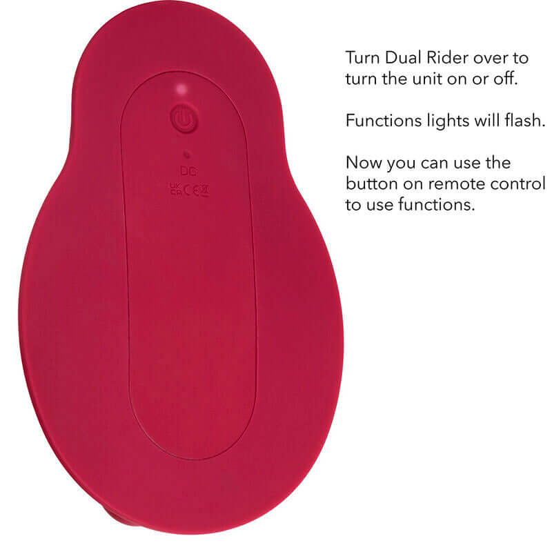 CALEXOTICS - RIDER MASSAGER DUAL MOTOR REMOTE CONTROL RED Sexshoptuga 