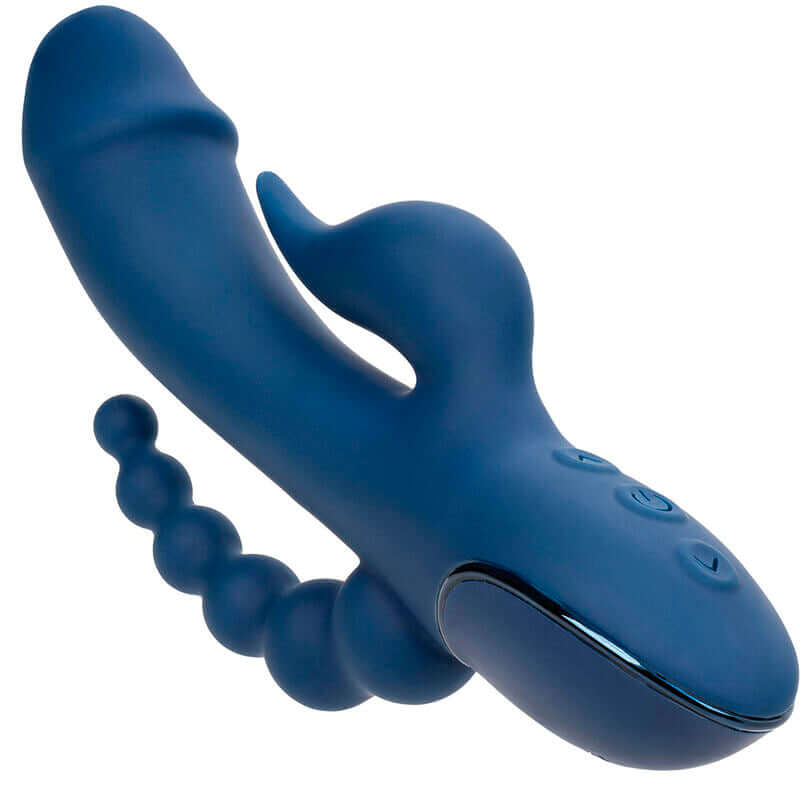 CALEXOTICS - VIBRADOR TRIPLO ORGASM AZUL