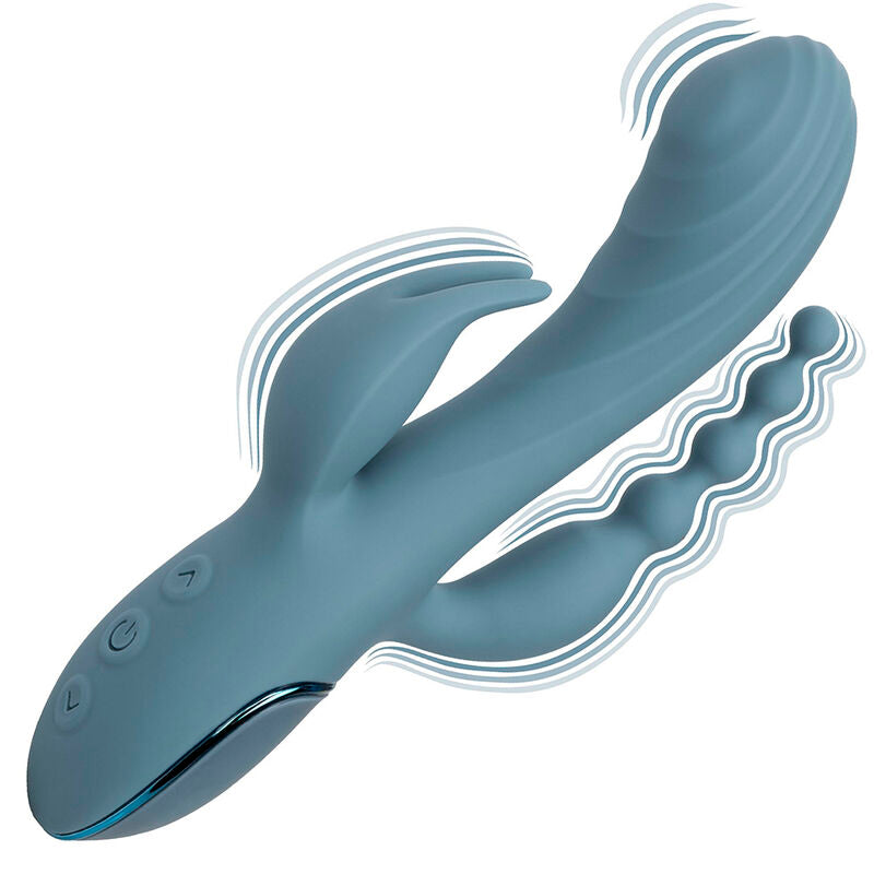 CALEXOTICS - TRIPLE ECSTASY VIBRATOR GREY Sexshoptuga 