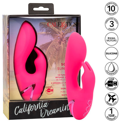 CALEXOTICS - ASSIM. CAL SUNSHINE VIBRADOR COELHO FÚCSIA POR CALIFORNIA DREAMING - Sexshoptuga 