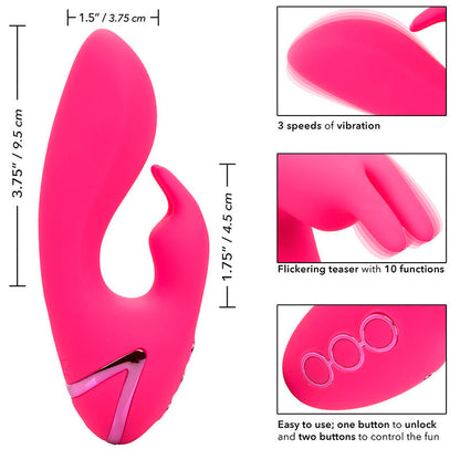 CALEXOTICS - ASSIM. CAL SUNSHINE VIBRADOR COELHO FÚCSIA POR CALIFORNIA DREAMING - Sexshoptuga 