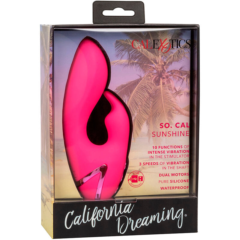 CALEXOTICS - ASSIM. CAL SUNSHINE VIBRADOR COELHO FÚCSIA POR CALIFORNIA DREAMING - Sexshoptuga 