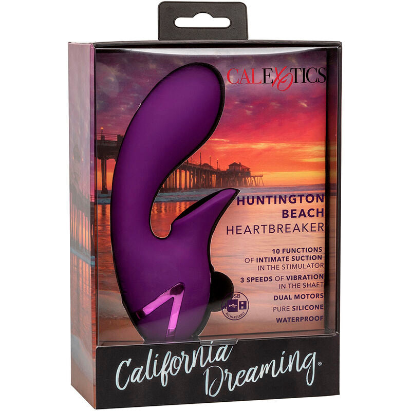 CALEXOTICS - HUNTINGTON BEACH HEARTBREAKER ESTIMULADOR E SUCKER ROXO POR CALIFORNIA DREAMING Sexshoptuga 