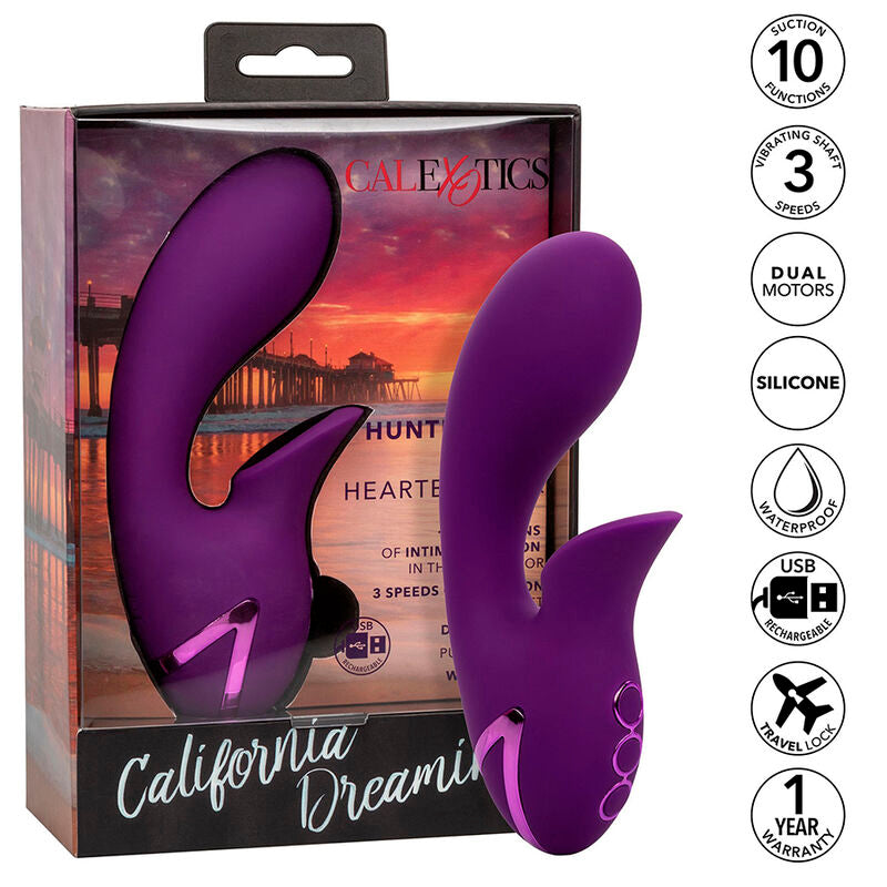 CALEXOTICS - HUNTINGTON BEACH HEARTBREAKER ESTIMULADOR E SUCKER ROXO POR CALIFORNIA DREAMING Sexshoptuga 