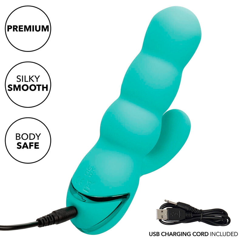 CALEXOTICS - VIBRATOR DEL MAR DIVA RABBIR AQUA GREEN BY CALIFORNIA DREAMING Sexshoptuga 